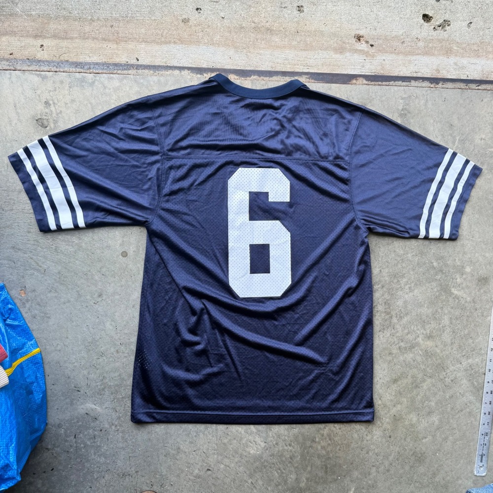 Nike BYU Cougars Football Jersey Navy Blue Number 6 Mens Medium Mesh Authentic - Picture 4 of 8
